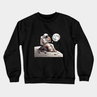 Astronaut in space Crewneck Sweatshirt